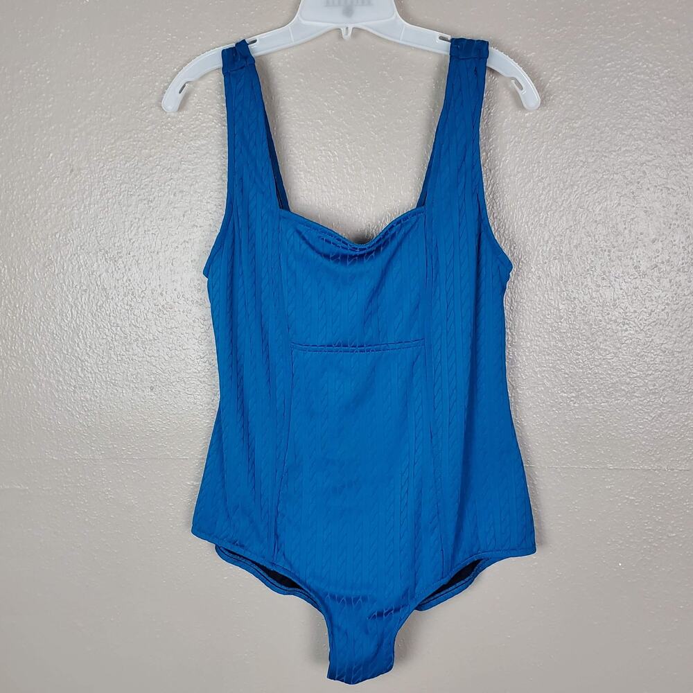 Catalina One-Turquoise Bathing Suit 2X